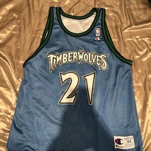 Champion Timberwolves reversible KG jersey